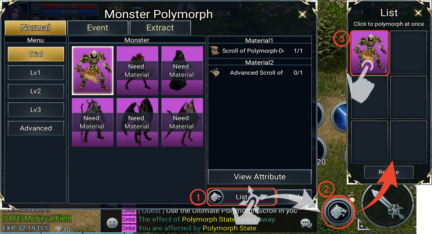 Polymorph System - Teon: Sword & Magic
